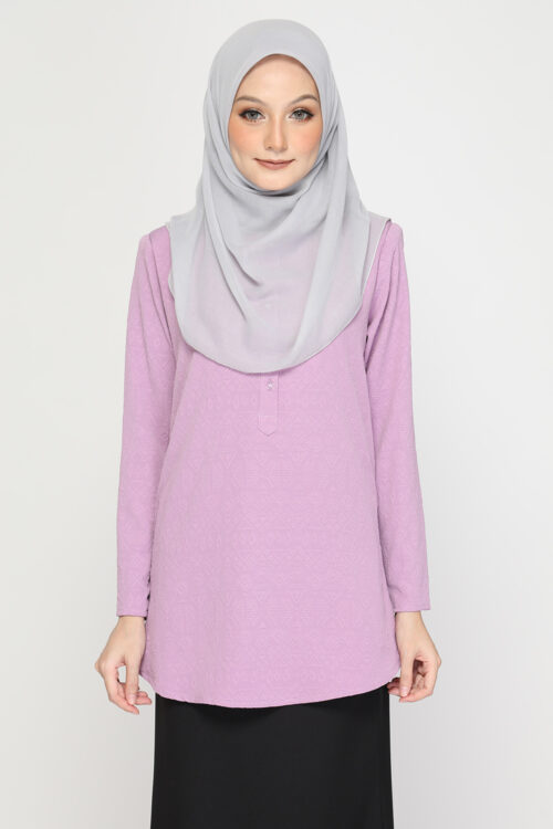 BLOUSE ALICE – SHEER LILAC BLOUSE