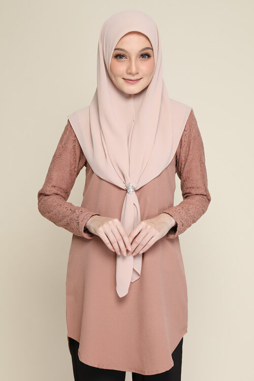LUCIA TOP – DUSTY BROWN